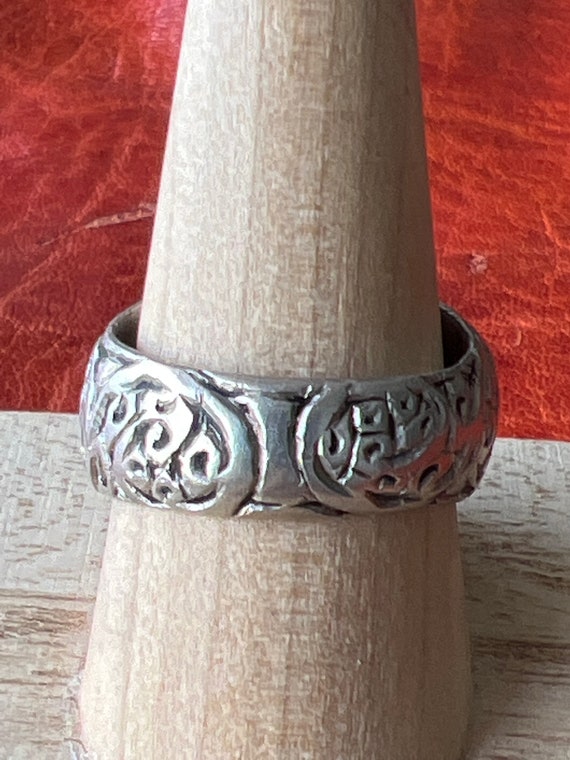 ANTIQUE Solid SILVER Berber RING - Antique Morocc… - image 5