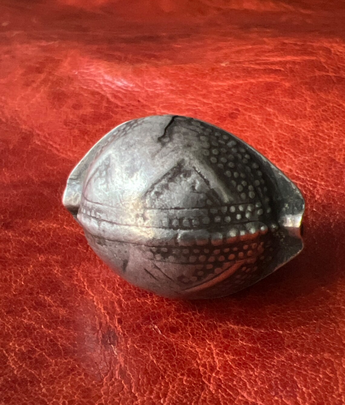 Antique Solid SILVER Bead - 
