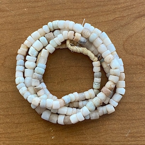 Ancient Quartz BEADS - Excavated African Stone Strand - Berber Jewelry - Amazing Wear & Patina- Ethnic, Tribal - Old Genuine, Natural Color