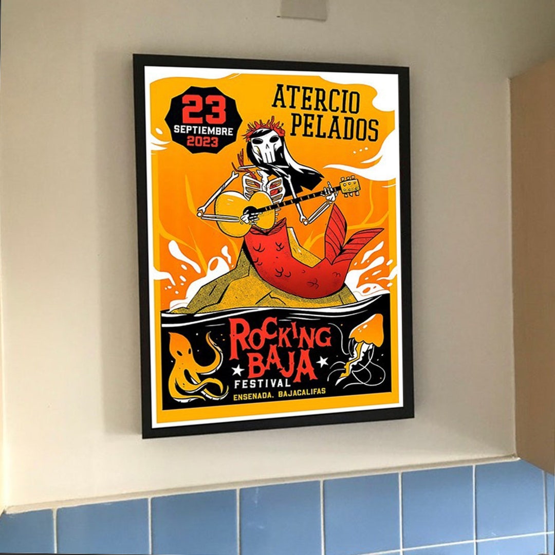 Aterciopelados Tour 2023 Rocking Baja Festival Poster Etsy