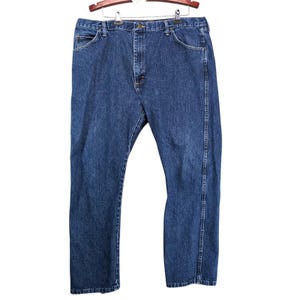 Vtg 90s-Y2K Wrangler Jeans Men's 40x30 Regular Fit Straight Leg Dark Stonewash image 1