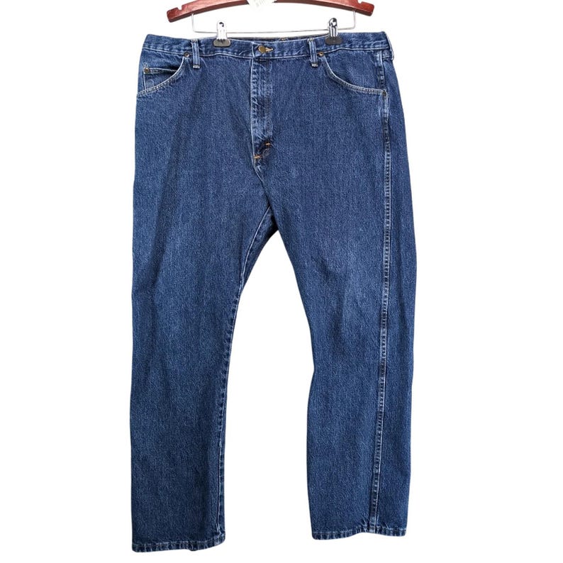 Vtg 90s-Y2K Wrangler Jeans Men's 40x30 Regular Fit Straight Leg Dark Stonewash image 1