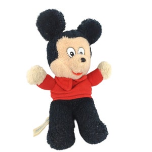 Vintage Knickerbocker Walt Disney Productions Mickey Mouse 10" Stuffed Animal Plush image 1