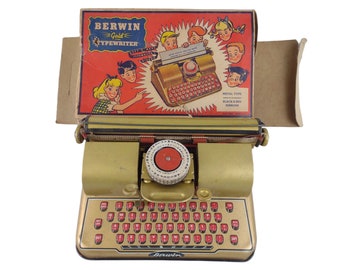 Vintage Tom Thumb Red Toy Typewriter Steampunk Stuff -  India