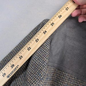 Vintage Pendleton Wool Tweed Blazer 44 Elbow Patch Suede Academia Sport Coat 90s image 6