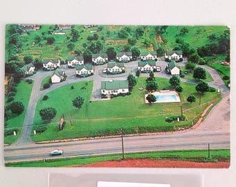 Allstate Motor Court US Highway 250 Waynesboro Virginia 1950s Postcard Motel