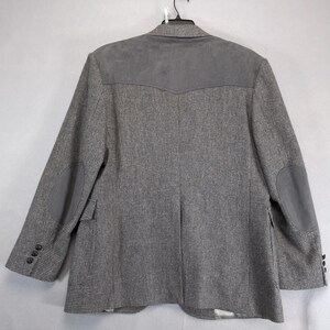 Vintage Pendleton Wool Tweed Blazer 44 Elbow Patch Suede Academia Sport Coat 90s image 3