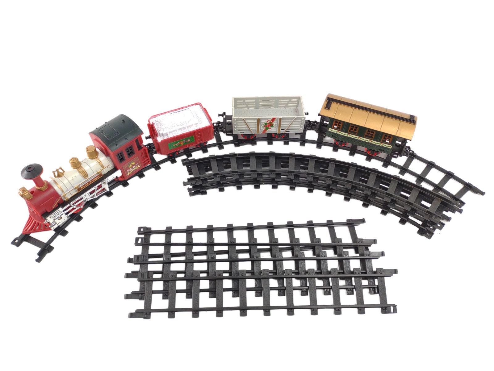 Vintage Goldlok Toys Holiday Express Railroad Christmas Train Set