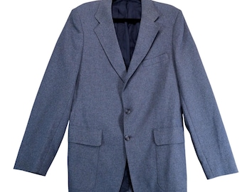 Vintage 1970s Levi's "Action Suit" Blue Sport Coat Mens 40L STA-Prest Leisure