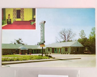 Vtg Postcard 1958 The Hamiltonian Court Asheville North Carolina NC Motel Hotel