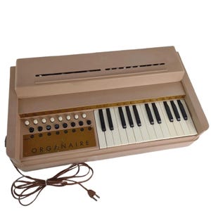 1950s USA ヴィンテージ コードオルガン ORGANAIRE 木製 Vintage 1960s Organaire Model 03 Portable Electric Tabletop Chord