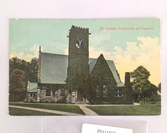 The Chapel University of Virginia 1915 Postcard Antique Early 1900s
