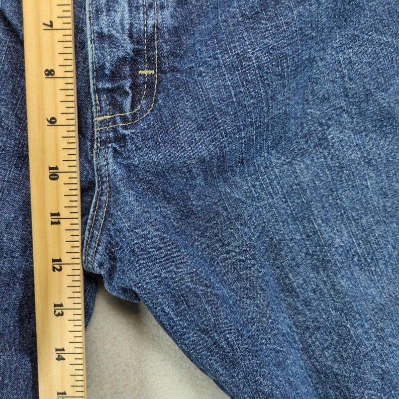 Vtg 90s Wrangler Hero Carpenter Jeans Men's 38x30 Dark Wash Relaxed Fit Workwear image 8