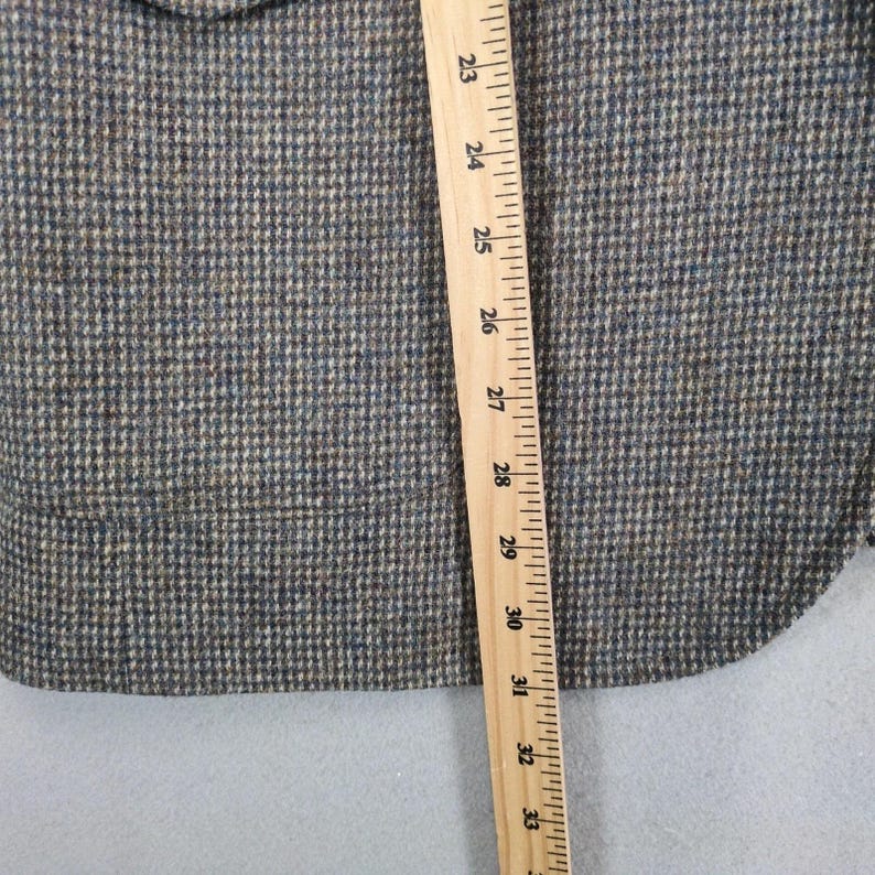 Vintage Pendleton Wool Tweed Blazer 44 Elbow Patch Suede Academia Sport Coat 90s image 9