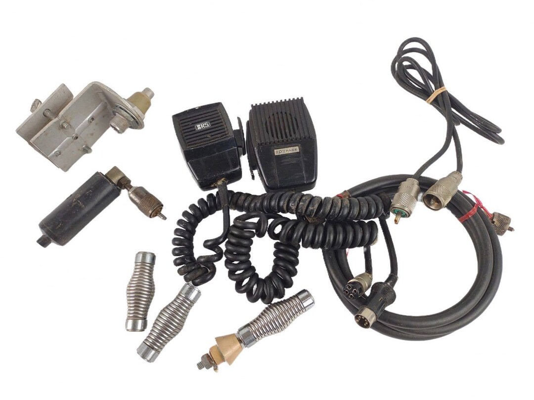 Vintage Mixed Lot of CB Radio Parts Microphones Connector Etsy
