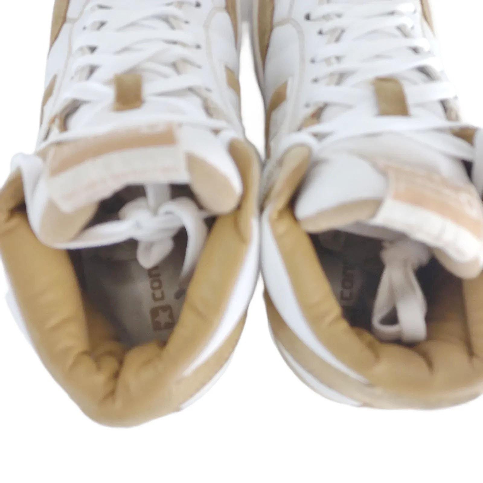Vintage CONVERSE WEAPON Men's 8.5 Tan & White Leather Suede
