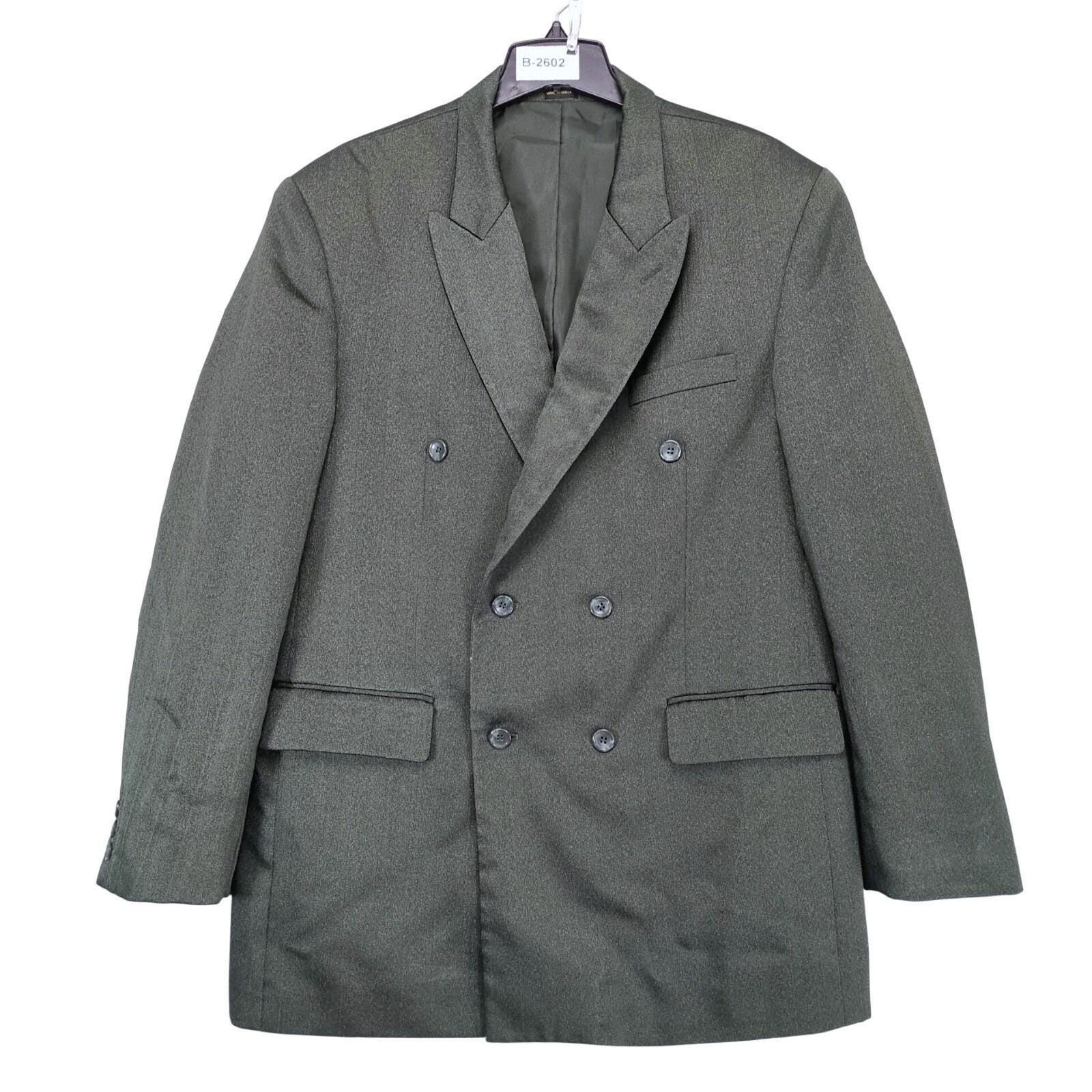 80s Mens Double Breasted Jacket - Etsy