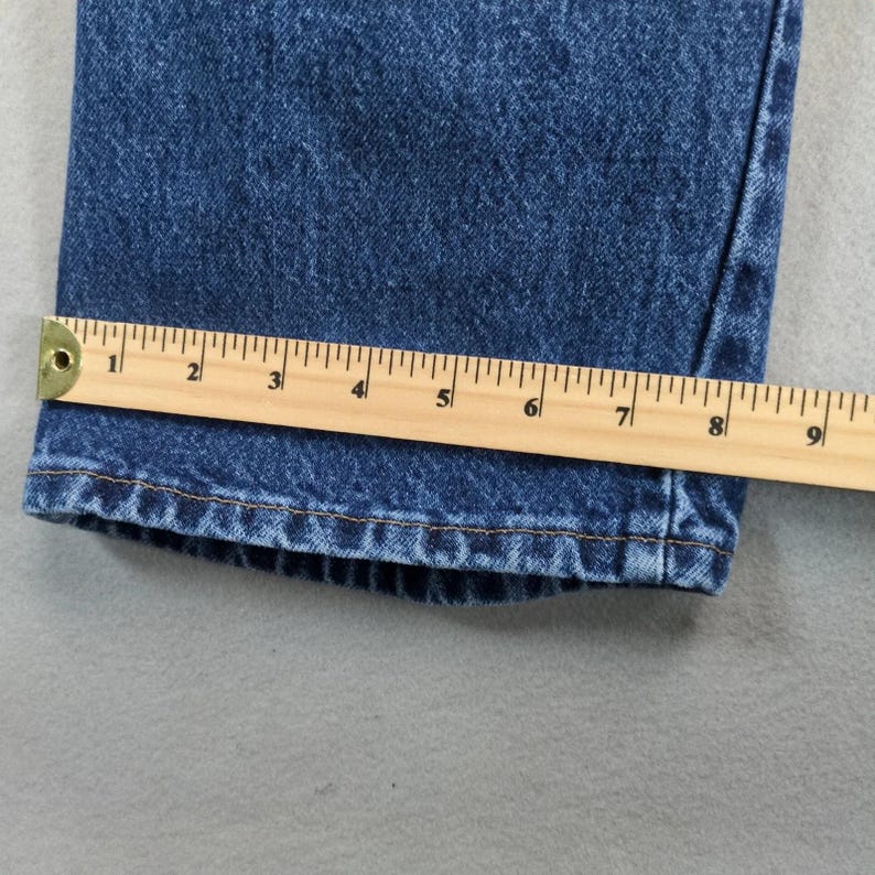 Vtg 90s-Y2K Wrangler Jeans Men's 40x30 Regular Fit Straight Leg Dark Stonewash image 8