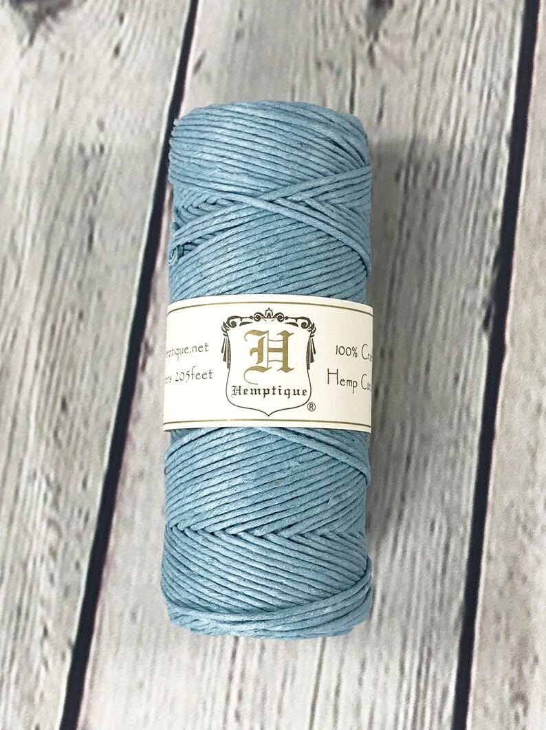 Hemp Cord light Blue 1mm Macrame Hemp Twine Packaging Etsy
