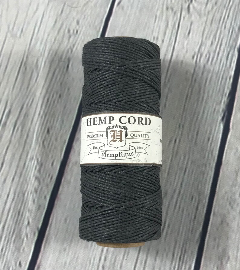 Hemp Cord Dark Gray 1mm Macrame Hemp Twine Gift Tag Etsy
