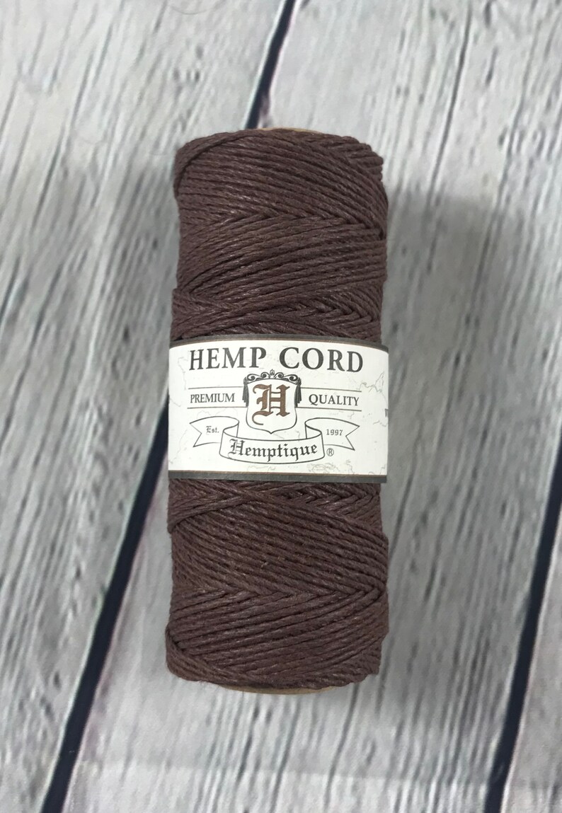 Hemp Cord Dark Brown 1mm Macrame Hemp Twine Friendship Etsy