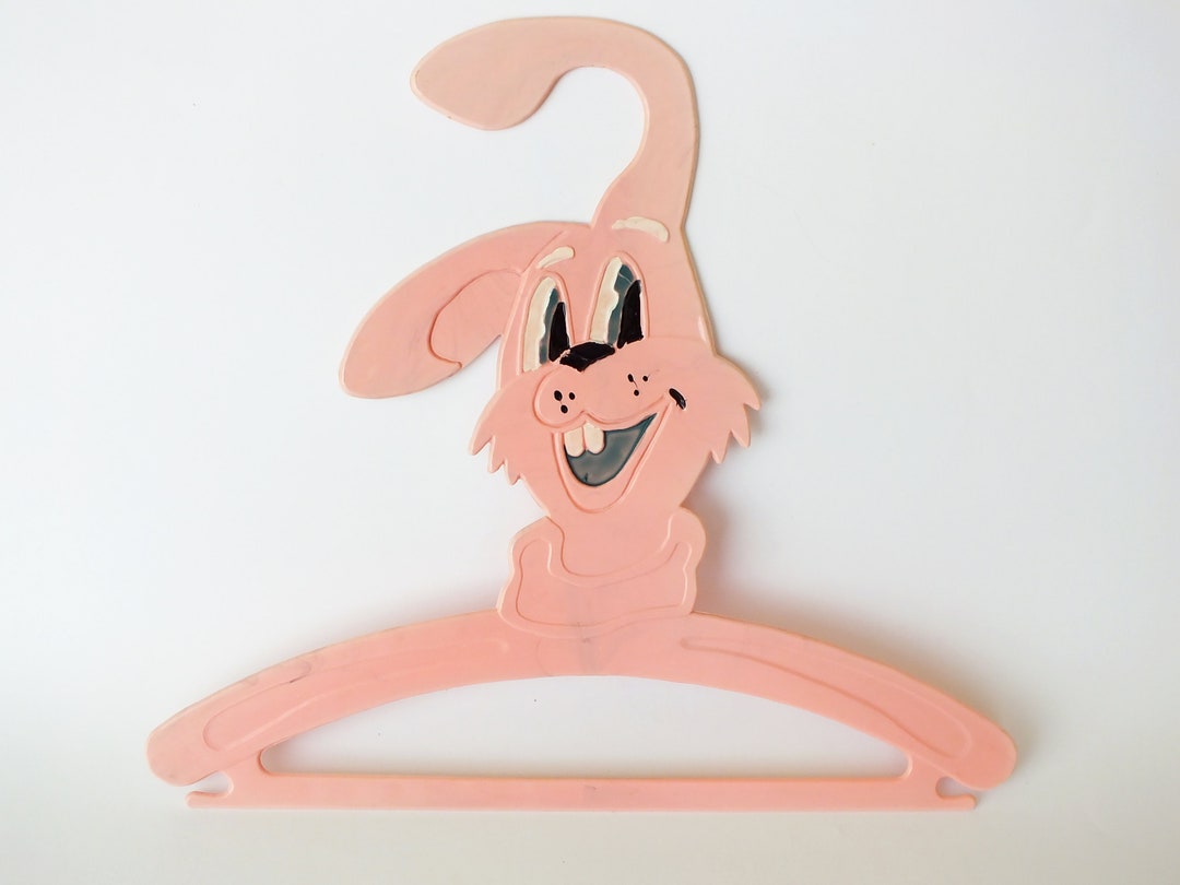 Vintage Plastic Hanger Bunny. Soviet Hanger for Children's Clothing. Art Deco Hanger Rabbit. Etsy