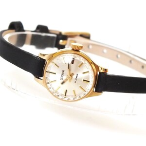 Sekonda Ladies Cocktail Watch 17 Jewels. Ornate Crystal Womens Vintage Watch. Small Gold Tone Woman Watch. Delicate Watch, Gift For Woman. image 2