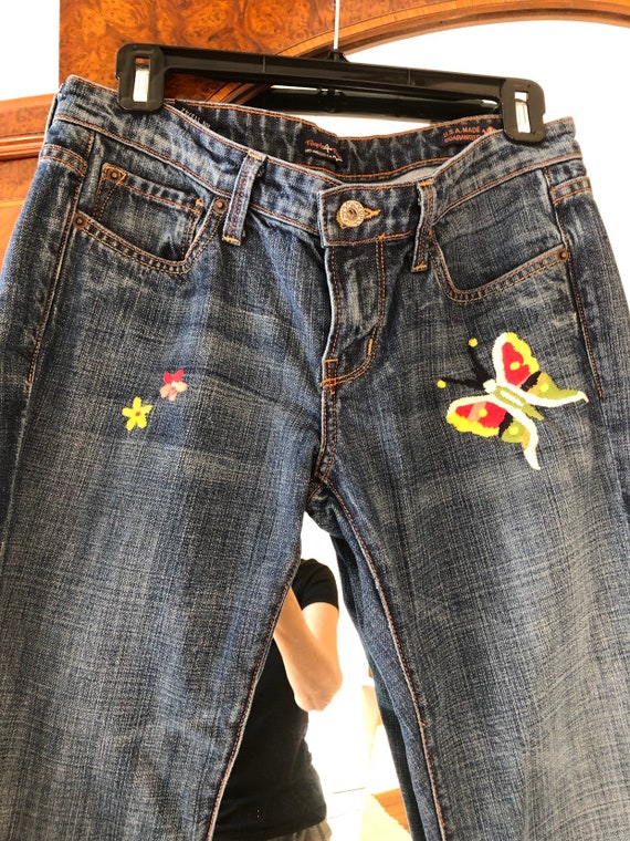 People for Peace Vintage jeans jeans embroidered … - image 8