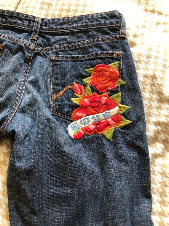 People for Peace Vintage jeans jeans embroidered … - image 5