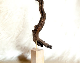 Wabisabi Organic Modern Wood Sculpture