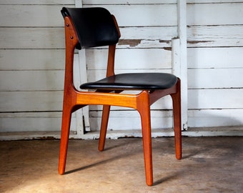 1960s Danish Moderne Model 49 Chair by Erik Buch for Od Møbler