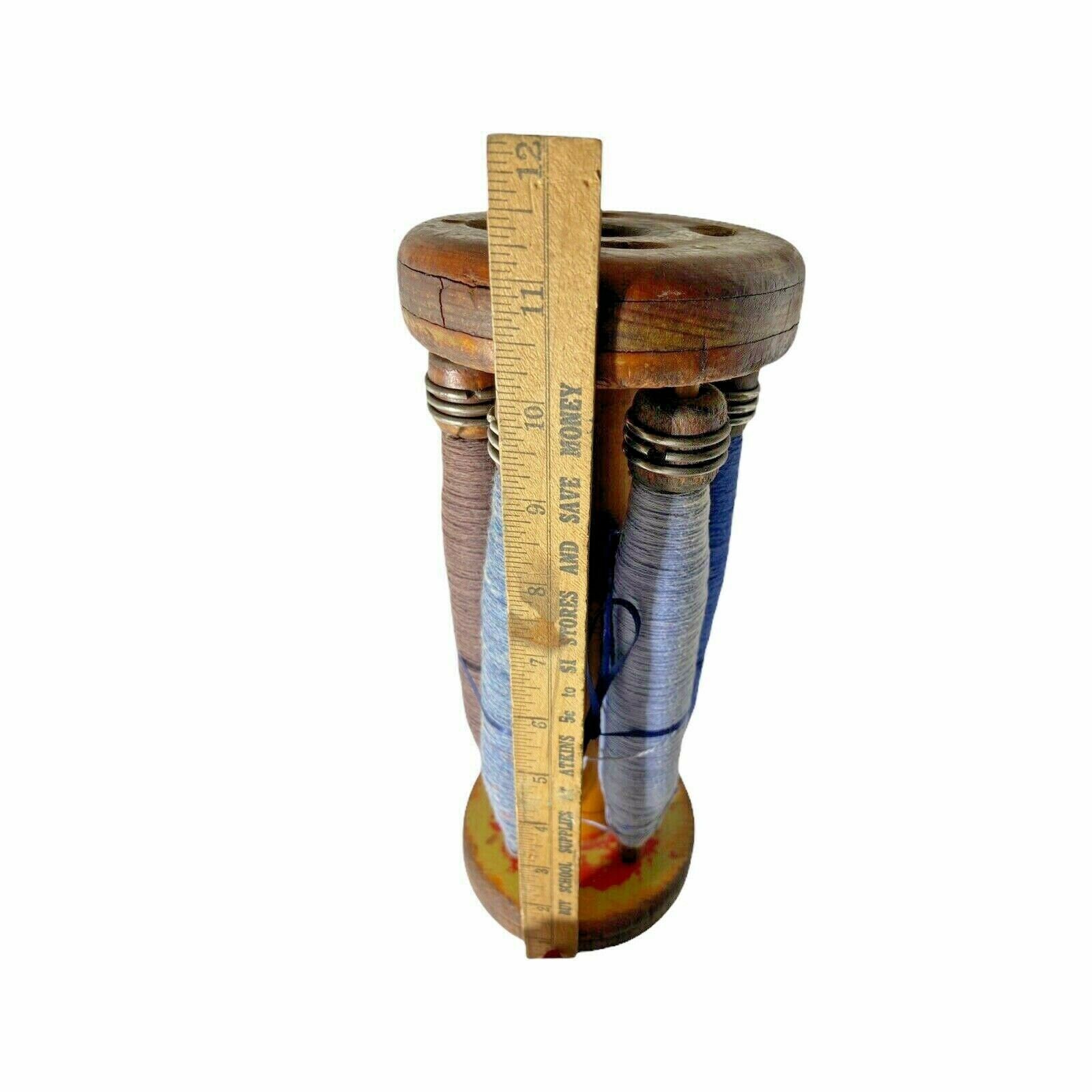 Vintage Industrial Bobbin Holder Six Bobbins Great Condition Etsy