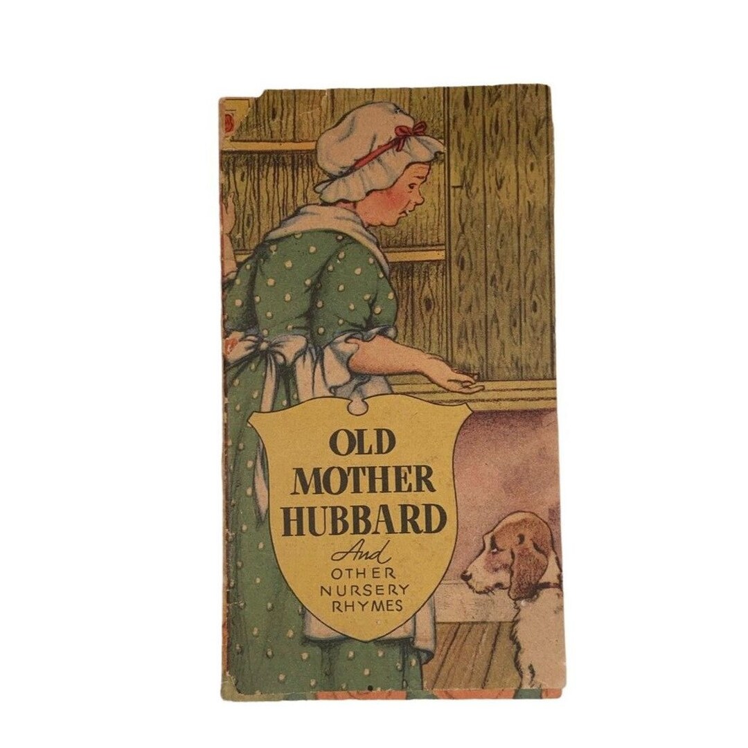 Vintage 1940s "old Mother Hubbard" Nursery Rhymes Booklet - Etsy