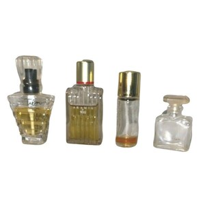 4 Perfume Bottles Vanity Decor Fancy Display Small Victorian Vintage Lot 2