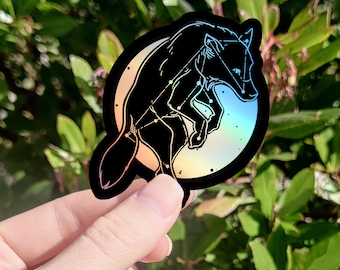 The Wolf - Remus Lupin Constellation Holographic Vinyl Sticker