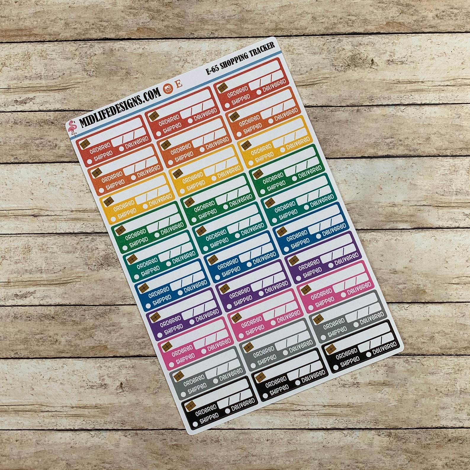 Online shopping order tracking stickers planner stickers for Etsy