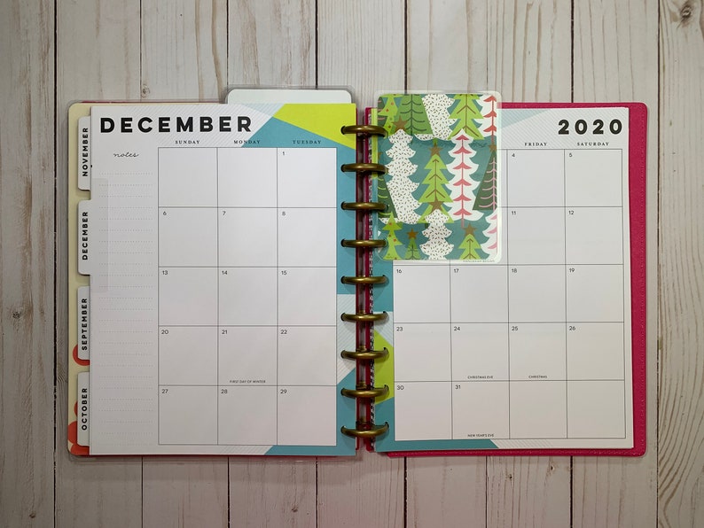 Happy planner monthly dividers disc bound planner system etsy