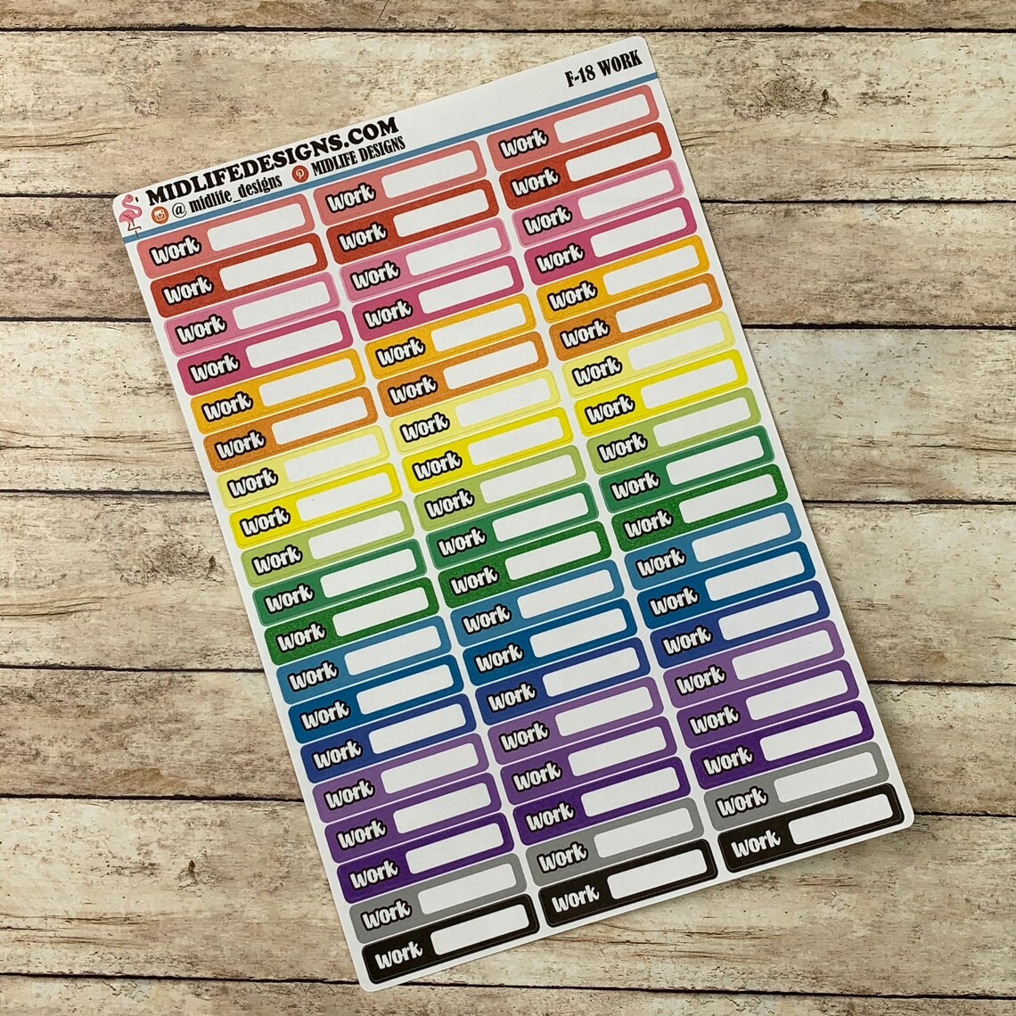 Work Schedule Planner Stickers Work Planner Stickers Work Etsy