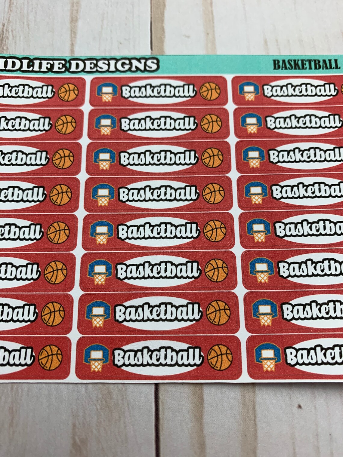 Basketball planner stickers basketball stickers basketball Etsy