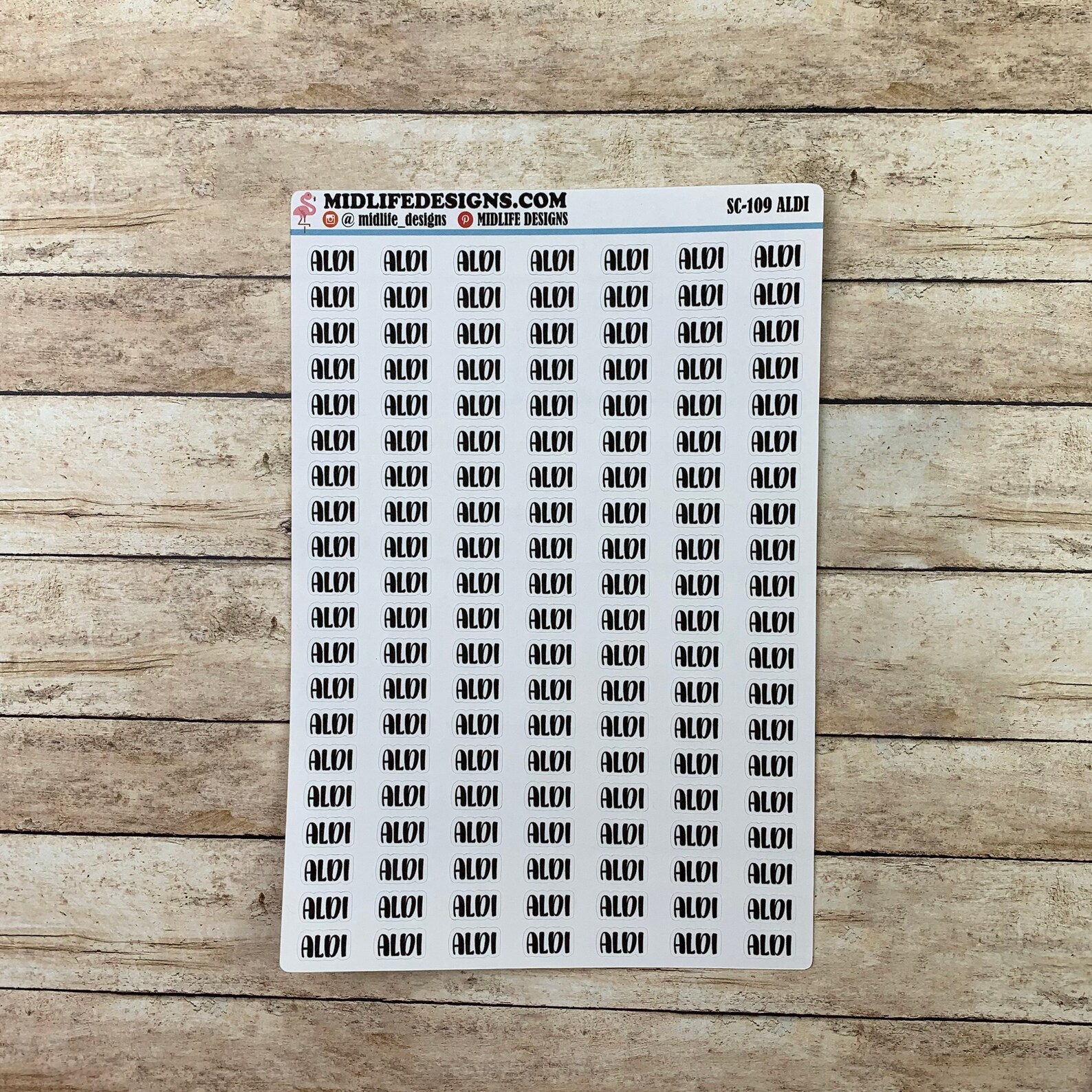 Aldi planner stickers Aldi grocery stickers Aldi shopping Etsy