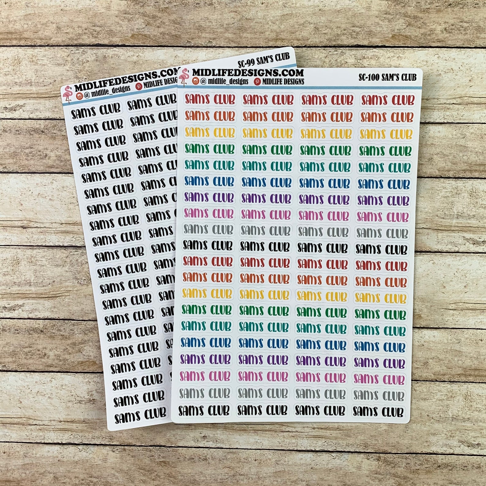 Sam's club stickers Sam's club planner stickers Etsy