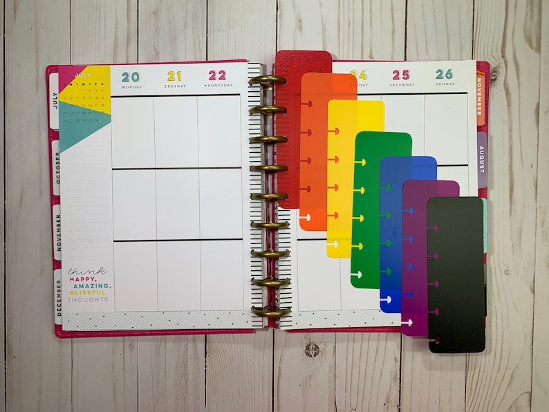 Happy Planner dividers disc bound planner accessories disc Etsy