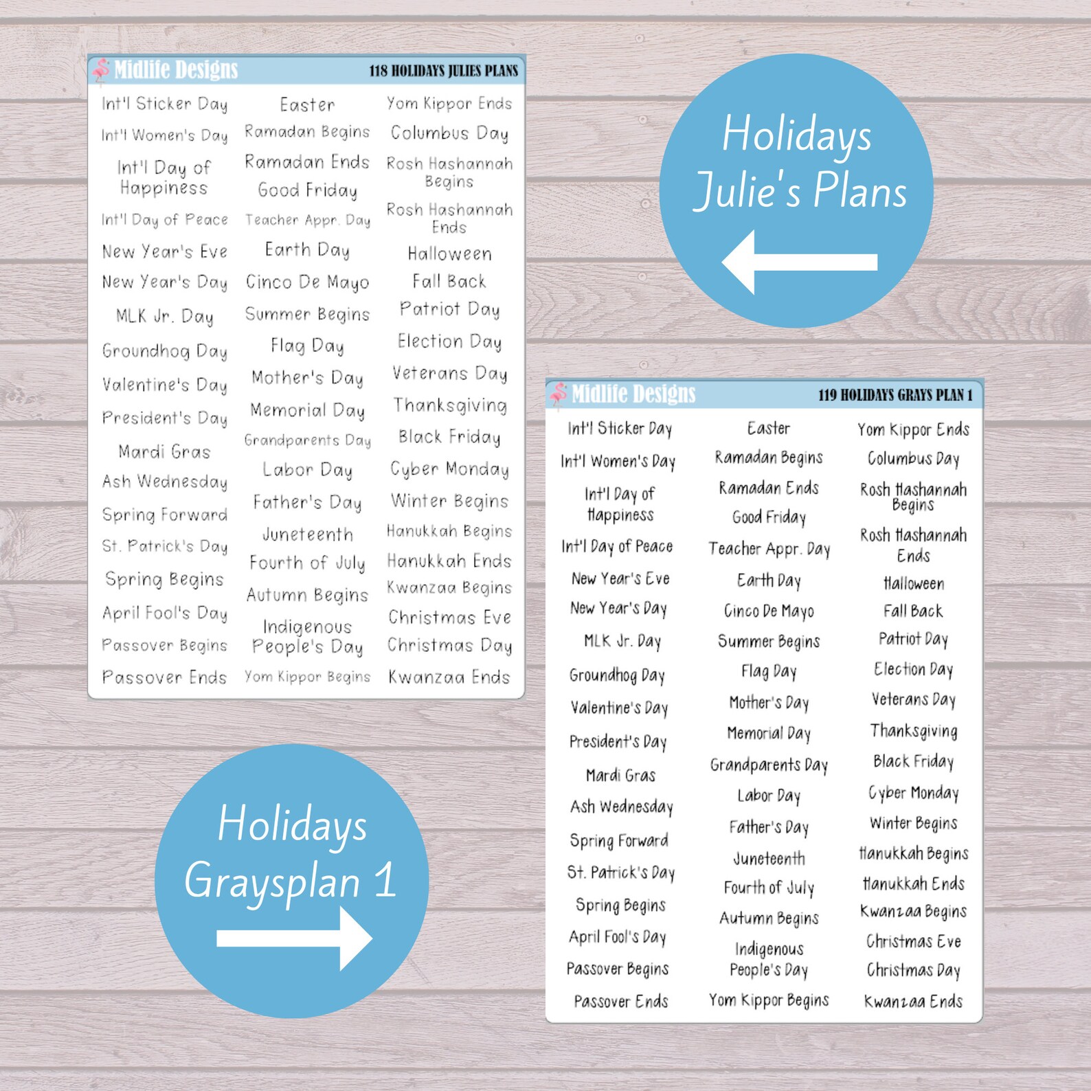 HOLIDAY STICKERS Holiday Script Planner Stickers Calendar Etsy