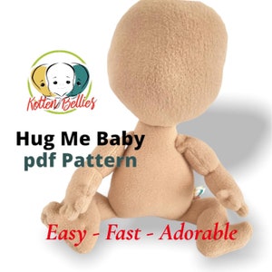 PDF Hug Me Baby Pattern, Digital Download, Doll Making