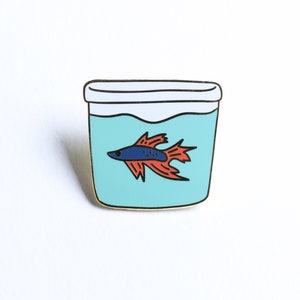 Betta Fish Enamel Pin image 1