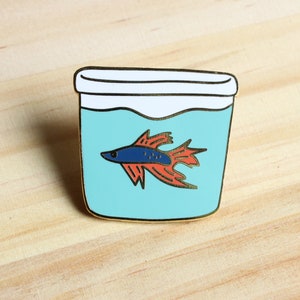 Betta Fish Enamel Pin image 2