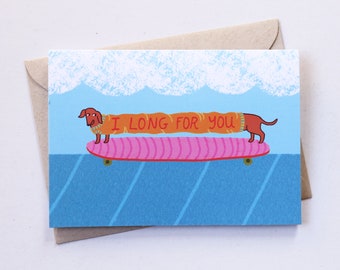 Dachshund Love Greeting Card