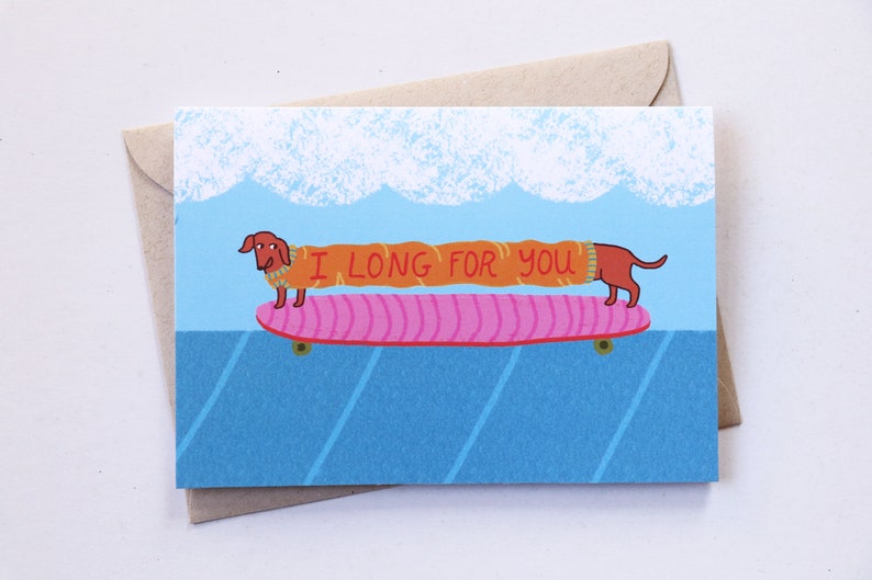 Dachshund Love Greeting Card image 1