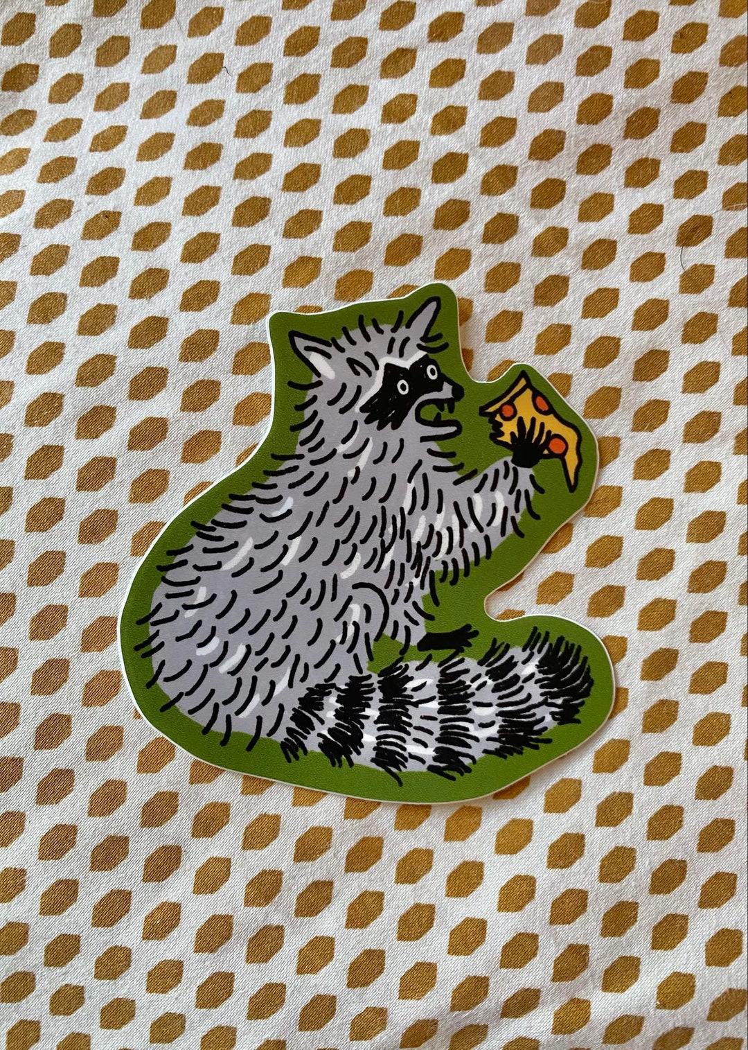 Sticker Racoon Racoon Sticker Vinyl Sticker Racoon Pizza Party - Etsy