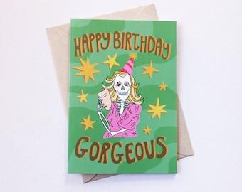 Skeleton Birthday Greeting Card